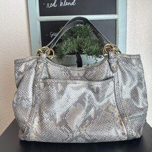 Coach Gray Snakeskin Women's Hobo style Shoulder Bag